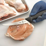 Mercer BPX Boning Curved M13704 - Flexible 6 Inch X50CrMoV15 Stainless Blade With Black GRN Handle by Mercer