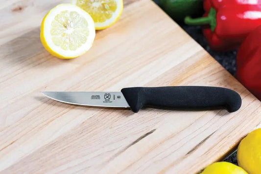 Mercer BPX Paring Knife 4 Inch - Polished X50CrMoV15 Stainless Blade With Black GRN Handle by Mercer