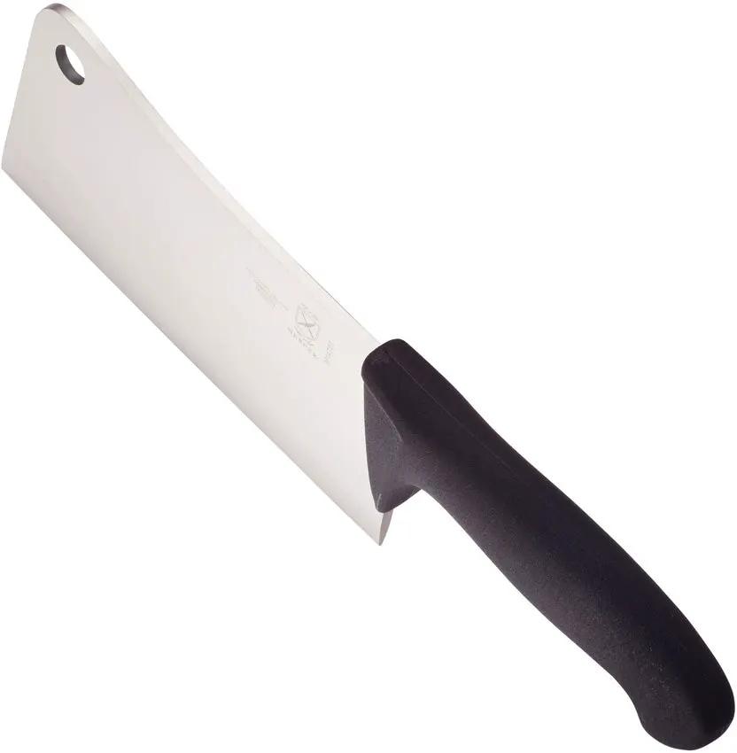 Mercer BPX Kitchen Cleaver 7 Inch X50CrMoV15 Stainless Blade Black Polypropylene Handle by Mercer