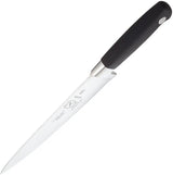 Mercer Genesis Chef's 8-Inch Knife M20608 - Satin X50CrMoV15 Stainless Blade With Black Santoprene Handle by Mercer