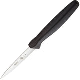 Mercer Millennia Paring Knife - 3 Inch Satin Blade With 7 Inch Overall Length Black Santoprene Handle Japanese Steel by Mercer