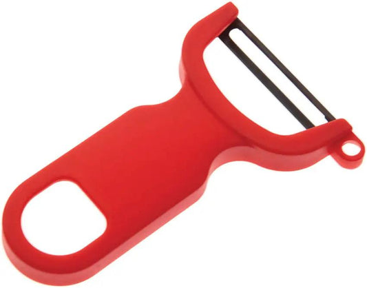 Mercer Y Peeler Red - High Carbon Stainless Blade For Effortless Peeling And Precision by Mercer