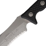Microtech Arbiter Fixed Blade Knife 8in Apocalyptic Finish Full Tang MOLLE Sheath for Tactical Outdoorsmen by Microtech