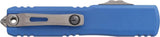 Microtech Ultratech Gen III ZBP OTF Knife Automatic Opening Blue Aluminum Handle For Tactical Enthusiasts by Microtech