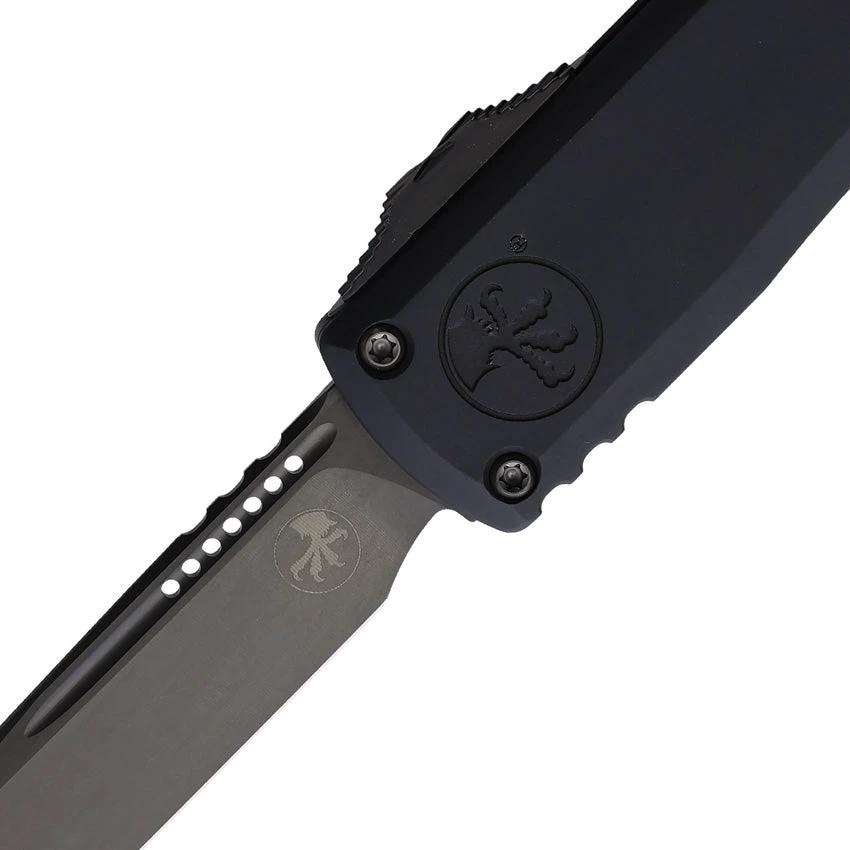 Microtech Auto Ultratech Gen III EDC Knife With Automatic Opening For Tactical Pros Premium Black DLC M390 Blade by Microtech