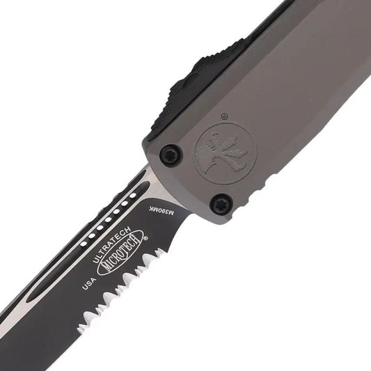 Microtech Auto Ultratech Gen III ZBP OTF Knife for EDC Enthusiasts, Two Tone M390MK Blade and Glass Breaker by Microtech