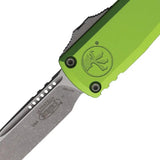 Microtech Auto Ultratech Gen IV OTF Knife With M390 Blade Neon Green Handle Glass Breaker by Microtech
