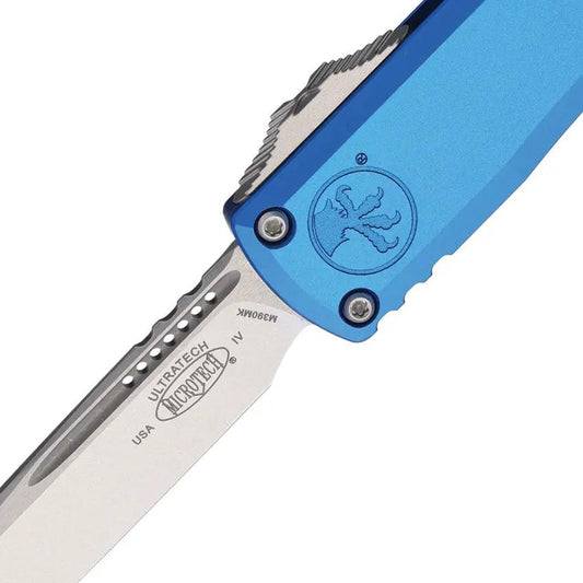 Microtech Auto Ultratech Gen IV OTF Knife For EDC Enthusiasts 11214-10BL M390MK Blue Aluminum Handle by Microtech