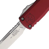 Microtech Auto Ultratech SE Gen IV OTF Knife 3.5In M390 Glass Breaker Merlot Aluminum For EDC Enthusiasts by Microtech