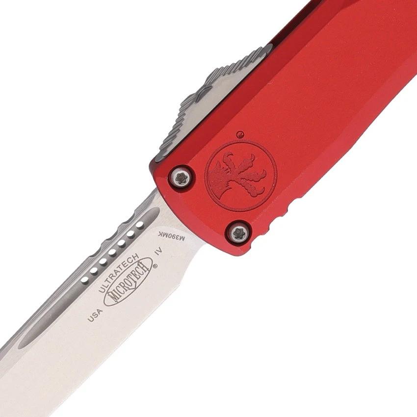 Microtech UTX 85 Auto OTF Knife Gen IV M390 Red Aluminum Handle Glass Breaker EDC Tactical by Microtech