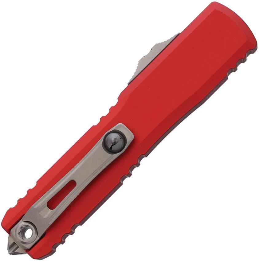 Microtech UTX 85 Auto OTF Knife Gen IV M390 Red Aluminum Handle Glass Breaker EDC Tactical by Microtech