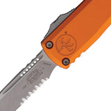 Microtech Ultratech Auto OTF Knife Gen IV Tactical Enthusiasts Orange Aluminum Handle Glass Breaker M390MK 5 Inch Closed by Microtech