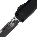 Microtech Ultratech Auto OTF Knife M390MK Two Tone Finish Black Aluminum Handle for EDC Enthusiasts by Microtech