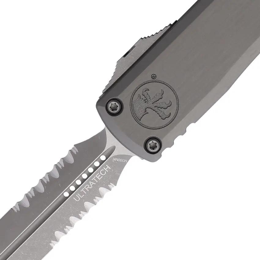 Microtech Ultratech Auto OTF Knife Gen III ZBP with Apocalyptic Finish M390MK Blade for Tactical EDC Enthusiasts by Microtech