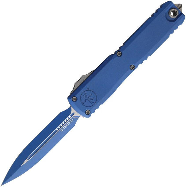 Microtech Ultratech OTF Knife Gen III Automatic Blue Cerakote M390 3Point5In Blade For EDC Enthusiasts by Microtech