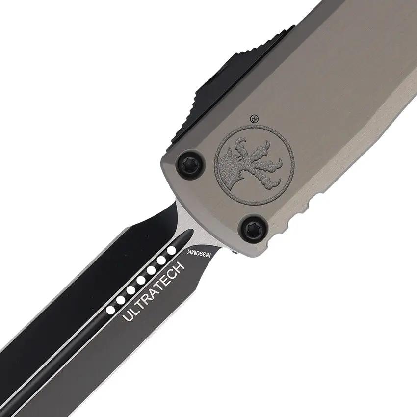 Microtech Auto Ultratech Gen III ZBP OTF Knife M390 Blade for EDC Enthusiasts Zero Blade Play Dual Fuel Drive by Microtech