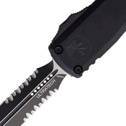 Microtech Ultratech Gen III Auto OTF Knife 3.5in Dagger Blade M390MK Two Tone Glass Breaker For Tactical Enthusiasts by Microtech