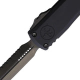 Microtech Ultratech Auto Opening Gen III OTF Knife With Serrated M390 Blade Black DLC Glass Breaker EDC Tactical by Microtech