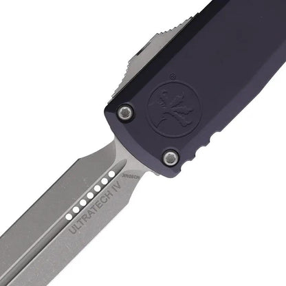 Microtech Ultratech Auto Knife Gen IV DE M390 Blade Five Inch Closed 3.5 Inch Glass Breaker For EDC Enthusiasts by Microtech