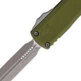 Microtech Ultratech Auto Gen IV Double Edge Knife With 3.5in M390 Dagger Blade OD Green Aluminum For Collectors by Microtech