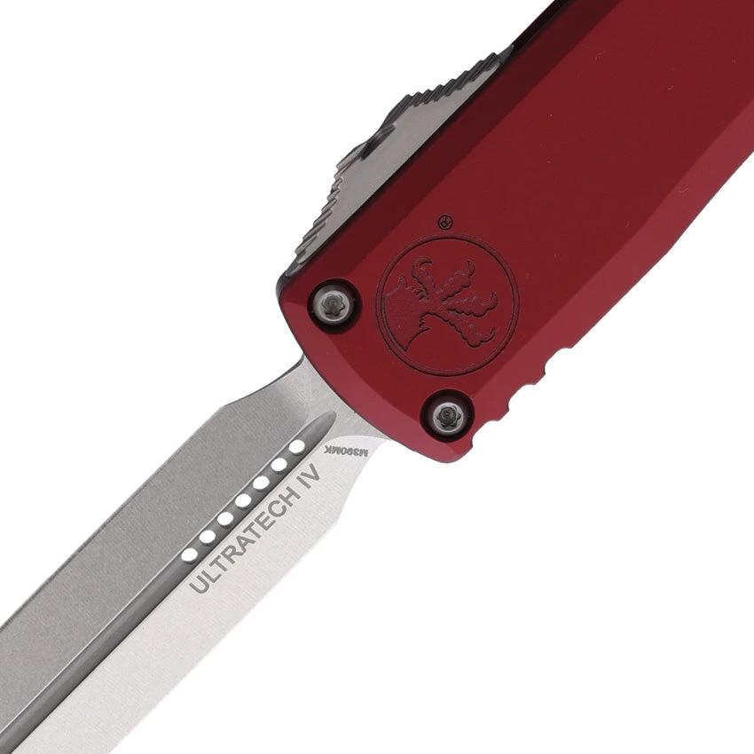 Microtech Ultratech Auto Gen IV OTF Knife 3.5in M390MK Merlot Aluminum Handle for EDC Enthusiasts by Microtech