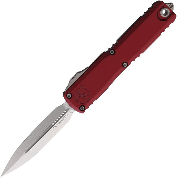 Microtech Ultratech Auto Gen IV OTF Knife 3.5in M390MK Merlot Aluminum Handle for EDC Enthusiasts by Microtech
