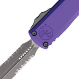Microtech Ultratech Gen IV Auto Open OTF Dagger Blade Apocalyptic M390 Finish Purple Handle For Collectors by Microtech