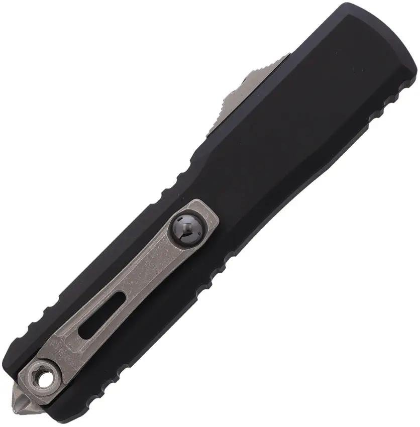 Microtech Ultratech Auto OTF Knife Gen IV Double Edge Bohler M390MK Blade Apocalyptic Finish for Tactical EDC by Microtech
