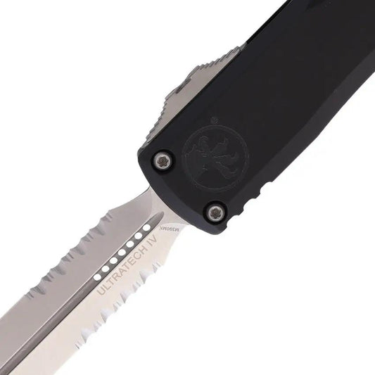 Microtech Ultratech Auto OTF Knife Gen IV Double Edge 3.5in M390 Blade With Glass Breaker For Tactical EDC by Microtech