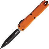 Microtech Auto Ultratech Gen IV OTF Double Edge Knife Automatic Opening With Orange Aluminum Handle Glass Breaker EDC by Microtech