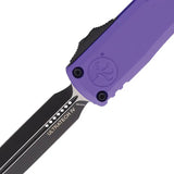 Microtech Ultratech Auto Gen IV OTF Knife Purple Aluminum Handle Two Tone M390 Blade For EDC Enthusiasts by Microtech