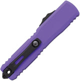 Microtech Ultratech Auto Gen IV OTF Knife Purple Aluminum Handle Two Tone M390 Blade For EDC Enthusiasts by Microtech