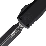 Microtech Ultratech Gen IV Auto Knife D E Double Edge M390MK With Black Aluminum Handle For EDC Enthusiasts by Microtech