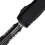Microtech Ultratech Auto Gen IV D E OTF Knife with M390 Blade, Two Tone Finish, Black Aluminum Handle For EDC Hobbyists by Microtech