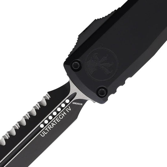 Microtech Ultratech Auto Knife with Automatic Opening Two Tone M390MK Blade Glass Breaker for Tactical Pros by Microtech