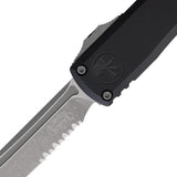 Microtech Ultratech Gen III ZBP Auto Knife with M390 Blade Partial Serration Black Aluminum Handle EDC Ready by Microtech