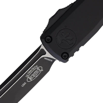 Microtech Ultratech Auto OTF Knife Gen III ZBP Two Tone M390 For Collectors Premium EDC Black Aluminum Glass Breaker by Microtech
