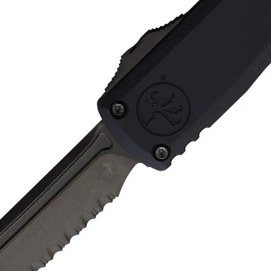 Microtech Ultratech Auto Gen III OTF Knife For Tactical EDC Enthusiasts Automatic Opening Black DLC M390MK Tanto by Microtech