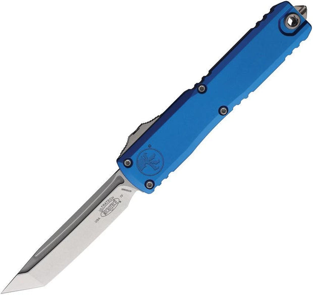 Microtech Ultratech Auto OTF Knife Gen IV Blue Aluminum Handle M390 EDC Elite Premium by Microtech