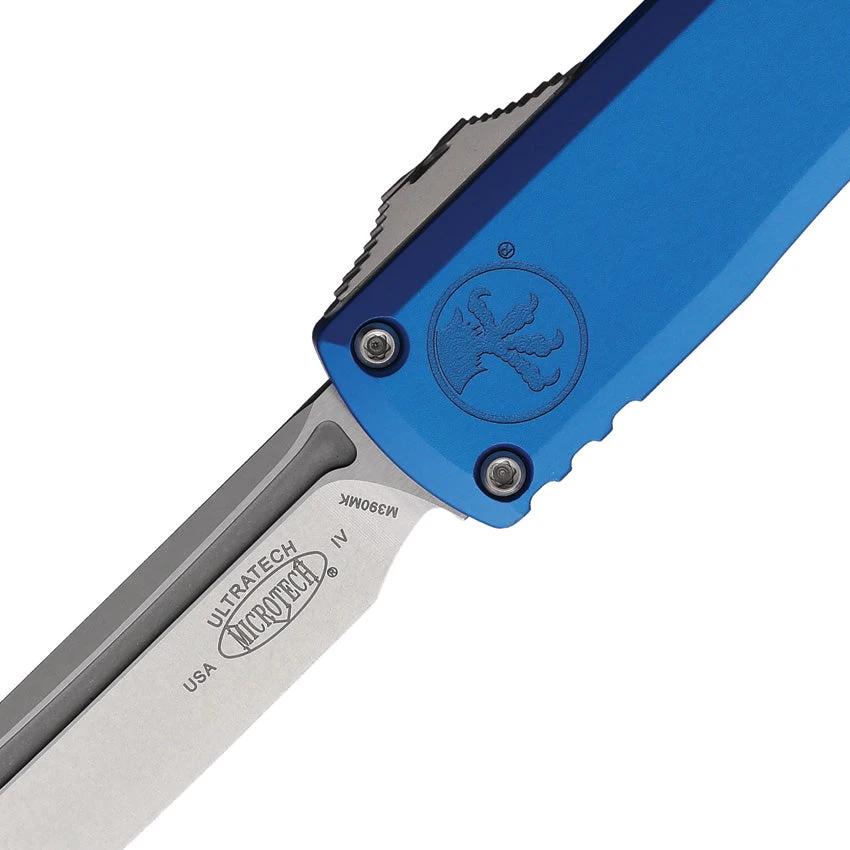Microtech Ultratech Auto OTF Knife Gen IV Blue Aluminum Handle M390 EDC Elite Premium by Microtech