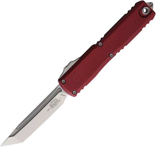 Microtech Ultratech Auto OTF Knife Gen IV M390 Blade Merlot Aluminum Handle for Tactical EDC Enthusiasts by Microtech