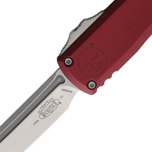 Microtech Ultratech Auto OTF Knife Gen IV M390 Blade Merlot Aluminum Handle for Tactical EDC Enthusiasts by Microtech