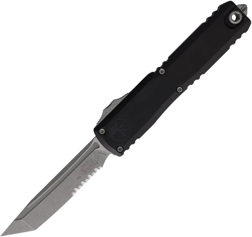 Microtech Auto Ultratech Gen IV OTF Knife For EDC Pros With Apocalyptic Finish Glass Breaker by Microtech