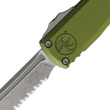 Microtech Ultratech Gen IV Auto Knife M390 Serrated Tanto Blade OD Green Handle Glass Breaker For Tactical Collectors by Microtech