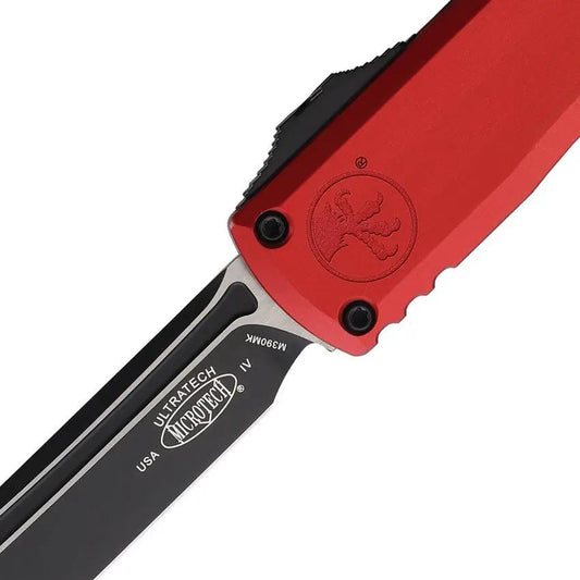 Microtech Ultratech Auto Gen IV TE OTF Knife for Enthusiasts Premium Red Aluminum Handle M390MK Blade by Microtech