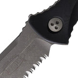 Microtech Socom Alpha Tactical Knife With Apocalyptic Finish M390 Blade Partially Serrated G10 Handle For Tactical Pros by Microtech