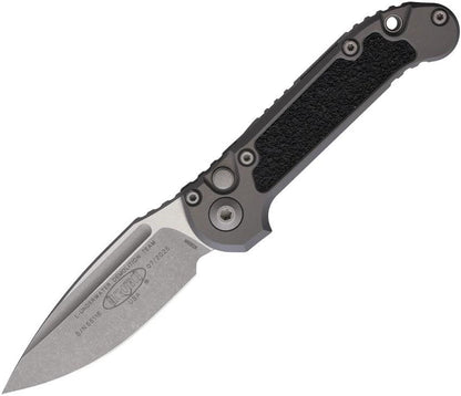 Microtech Auto LUDT Button Lock Gen III Knife 4.5 Inch Closed 3.5 Inch Bohler M390 Blade Apocalyptic Finish For Collectors by Microtech