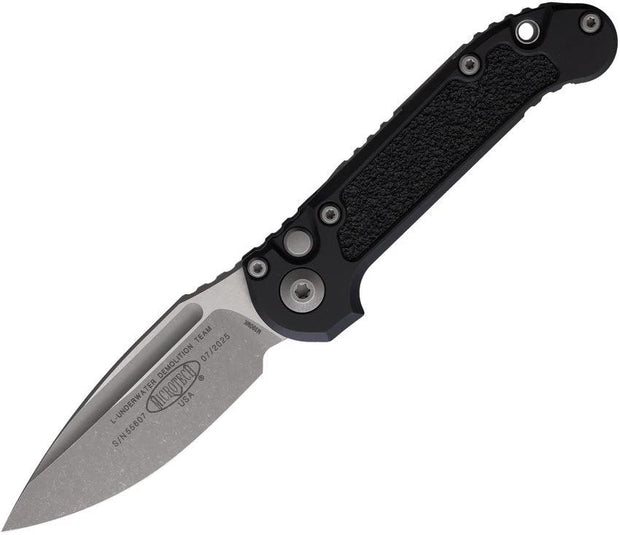 Microtech Auto LUDT Button Lock Gen III 1135-10AP EDC Tactical Knife With Apocalyptic M390MK Blade by Microtech