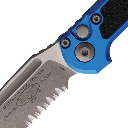 Microtech Auto LUDT Gen III Button Lock Knife 3.5 Inch Blade M390 Apocalyptic Finish For Tactical Enthusiasts by Microtech
