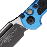 Microtech Auto LUDT Button Lock Gen III Knife Automatic Opening M390 Blade Blue Aluminum Handle For EDC Enthusiasts by Microtech